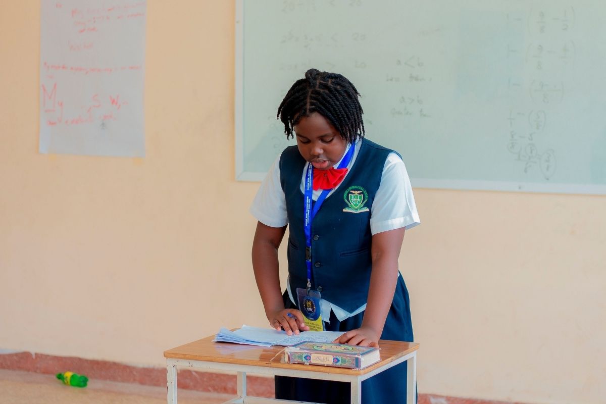 Students competing